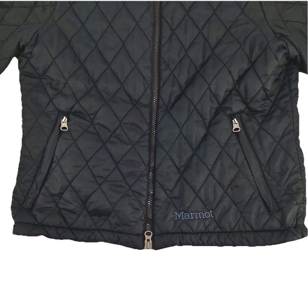 Marmot Women's PrimaLoft Black Quilted Full Zip Long Sleeve Jacket Size Medium - Picture 6 of 16